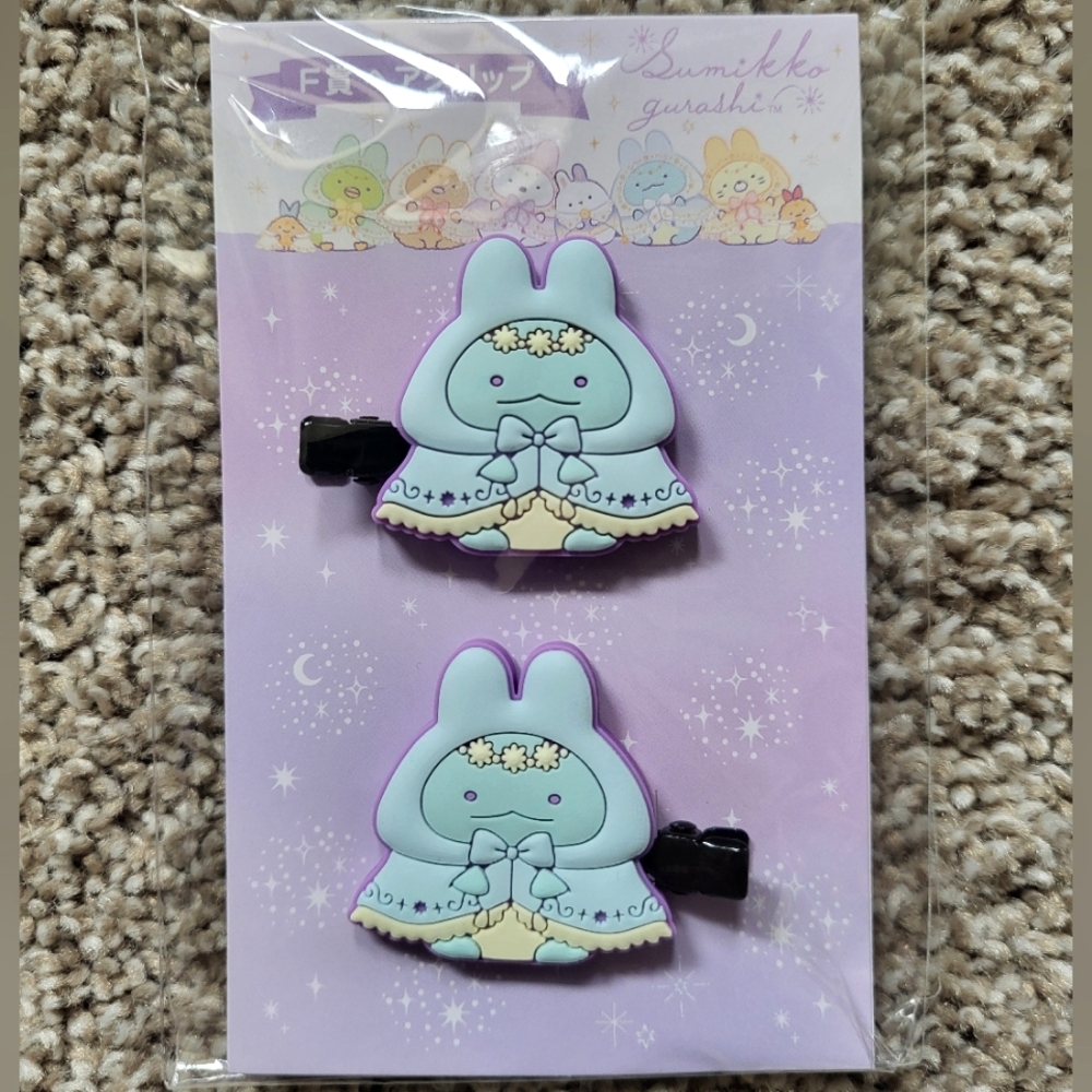 Sumikko Gurashi Usagi Mysterious Bunny Kuji Tokage Hair Clips San-X Japan Import